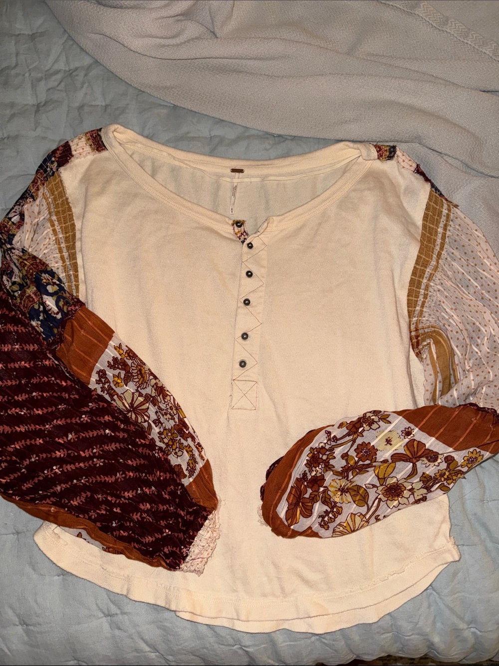 Free people boho henley top
